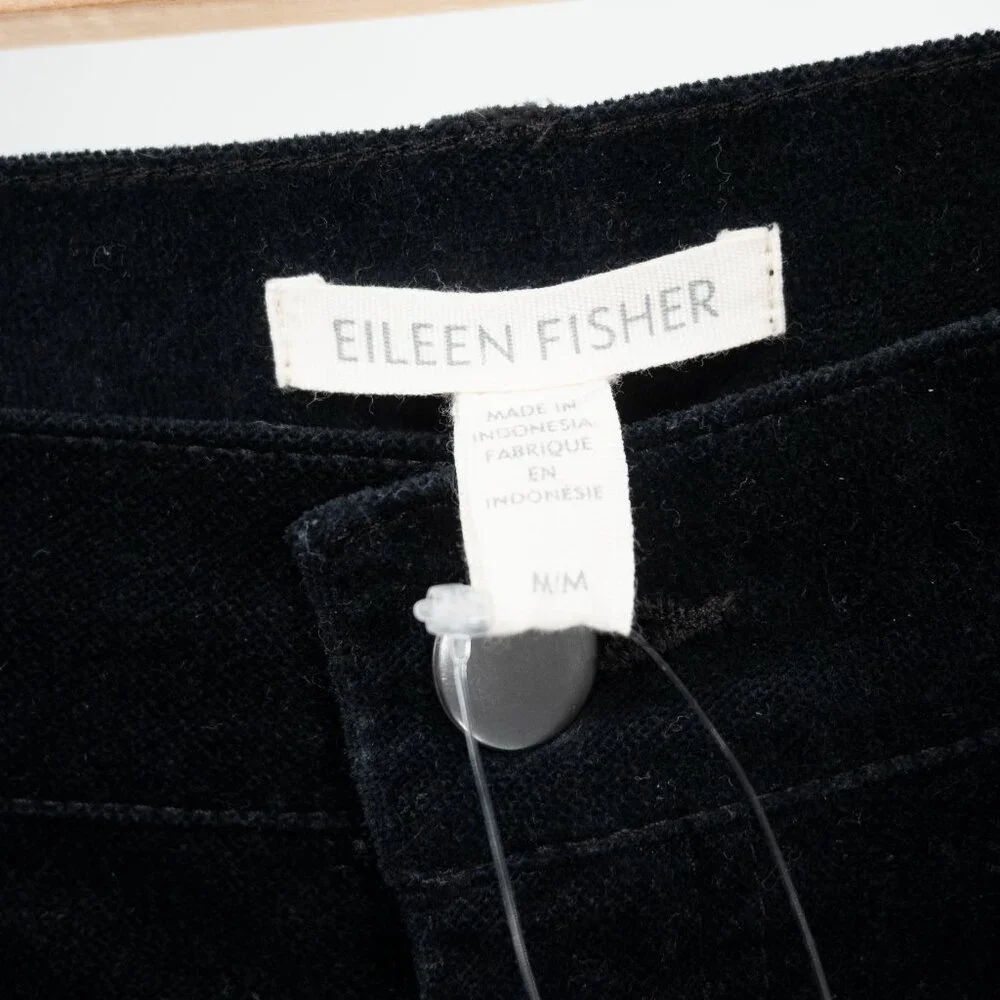 Eileen Fisher Organic Cotton Stretch Velveteen Pant Slim Fit | Med | NWT - Picture 4 of 9